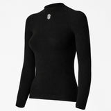 Maillot interior de manga larga Silverskin Core Warm cuello redondo - Negro