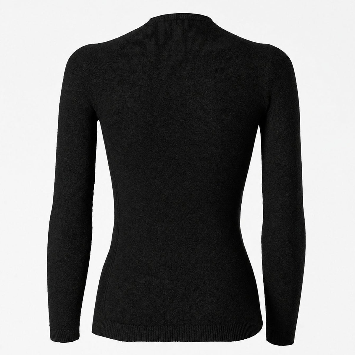 Maillot interior de manga larga Silverskin Core Warm cuello redondo - Negro