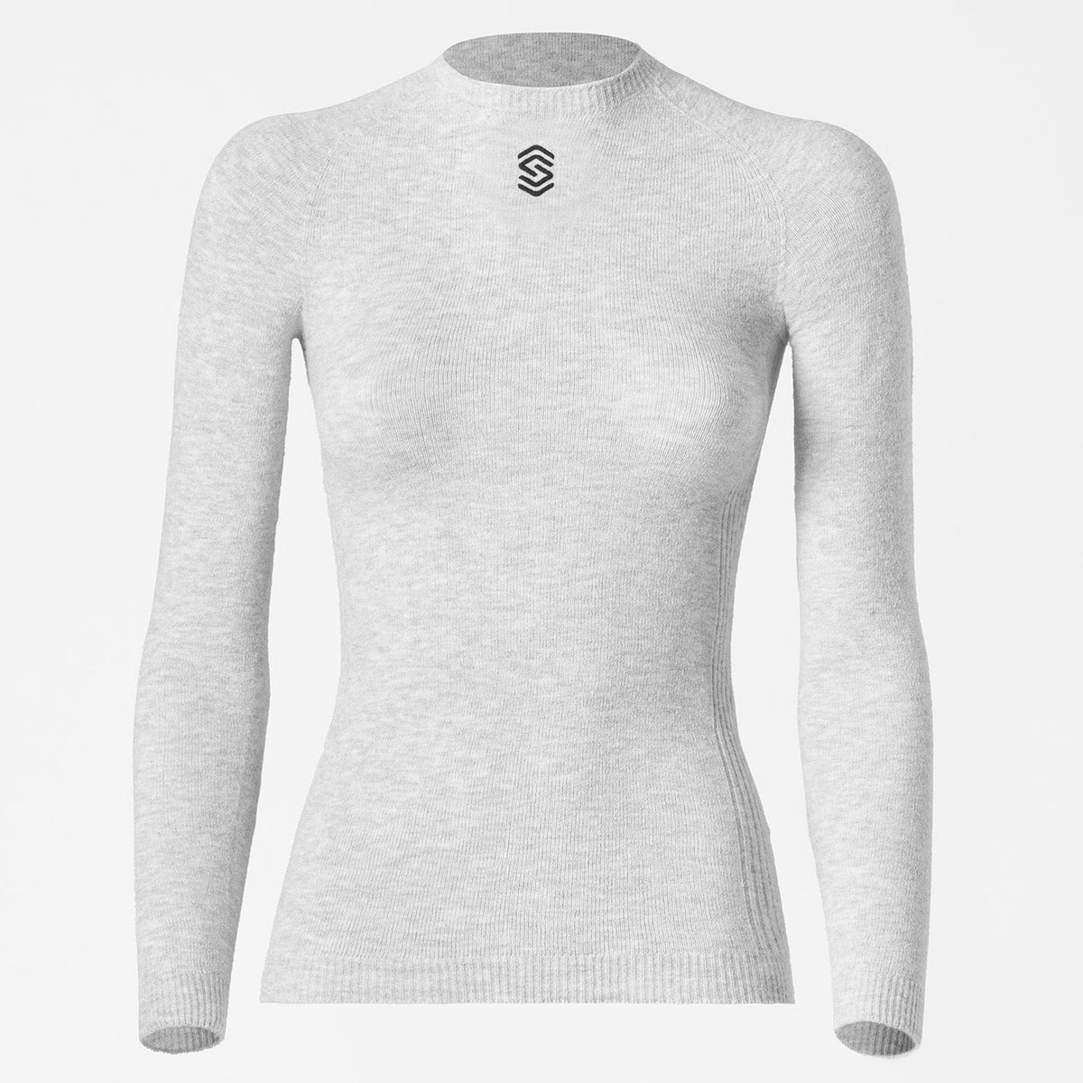 Maillot sous-vêtement manches longues Silverskin Core Warm col rond - Gris