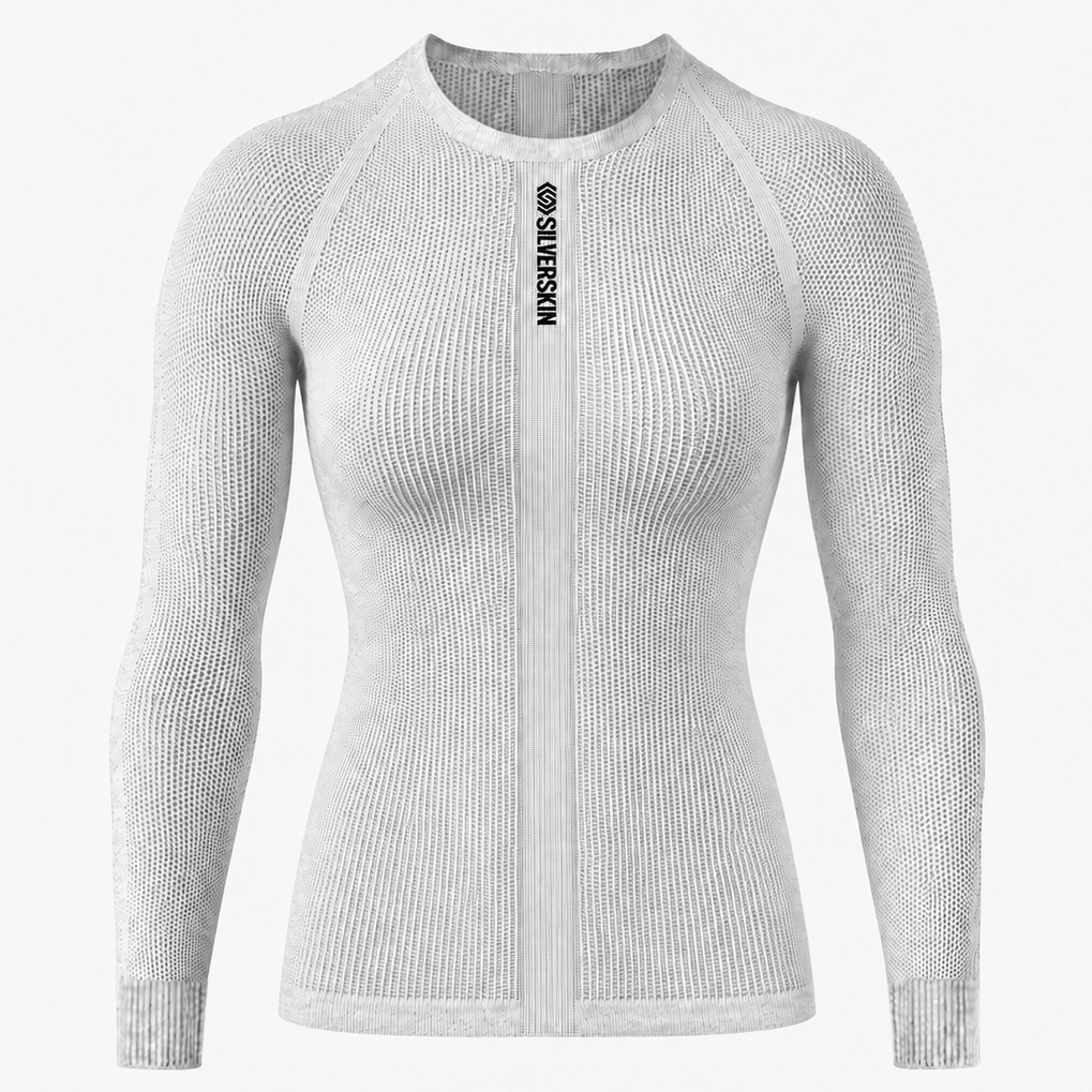 Maglia intima maniche lunghe Silverskin Primo girocollo - Grigio