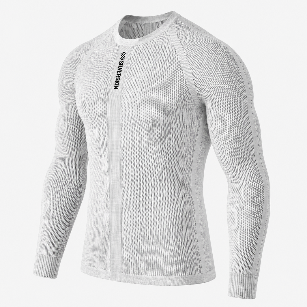 Maglia intima maniche lunghe Silverskin Primo girocollo - Grigio