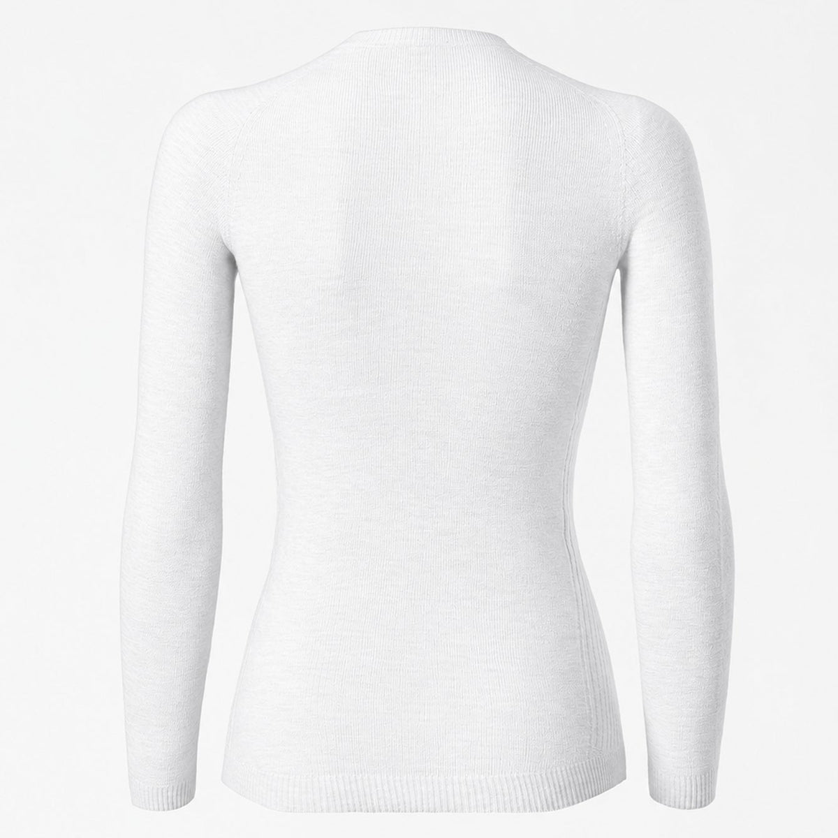 Maillot interior de manga larga Silverskin Pro Warm cuello redondo - Blanco
