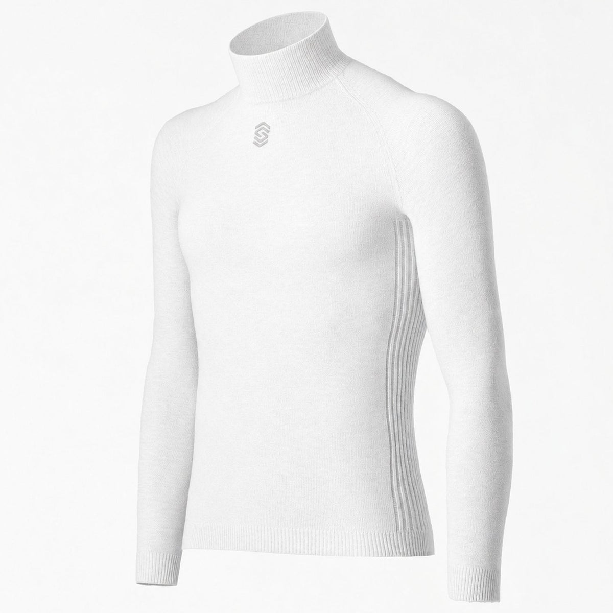 Maillot interior de manga larga Silverskin Pro Warm cuello alto - Blanco