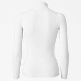 Maillot interior de manga larga Silverskin Pro Warm cuello alto - Blanco
