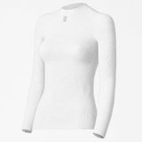 Maillot interior de manga larga Silverskin Pro Warm cuello redondo - Blanco