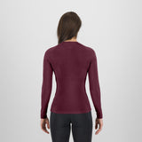 Maglia intima maniche lunghe donna Karpos Dinamico Merino 180 - Bordeaux Karpos
