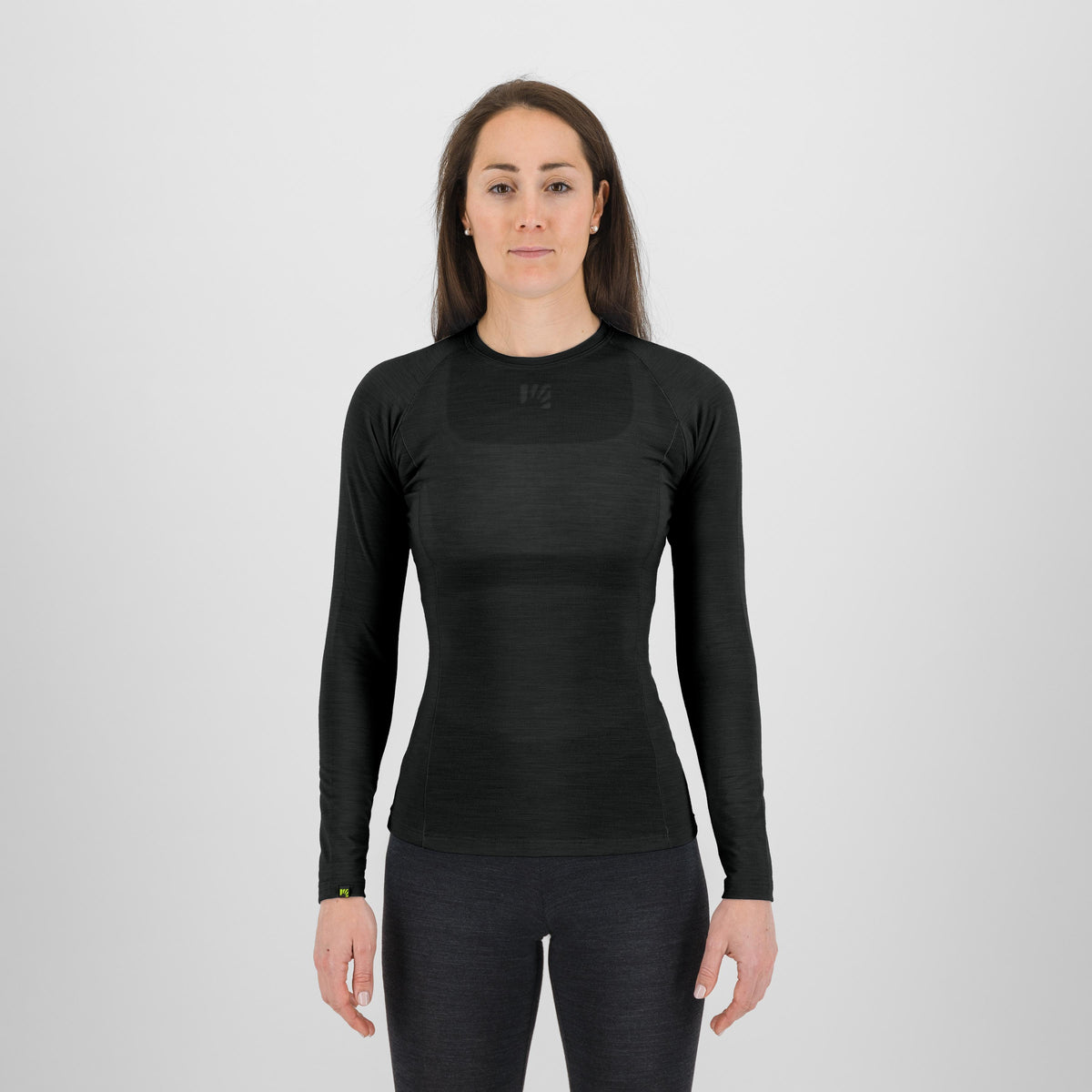 Jersey women's long-sleeve base layer Karpos Dinamico Merino 180 - Black