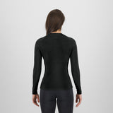Maglia intima maniche lunghe donna Karpos Dinamico Merino 180 - Nero Karpos