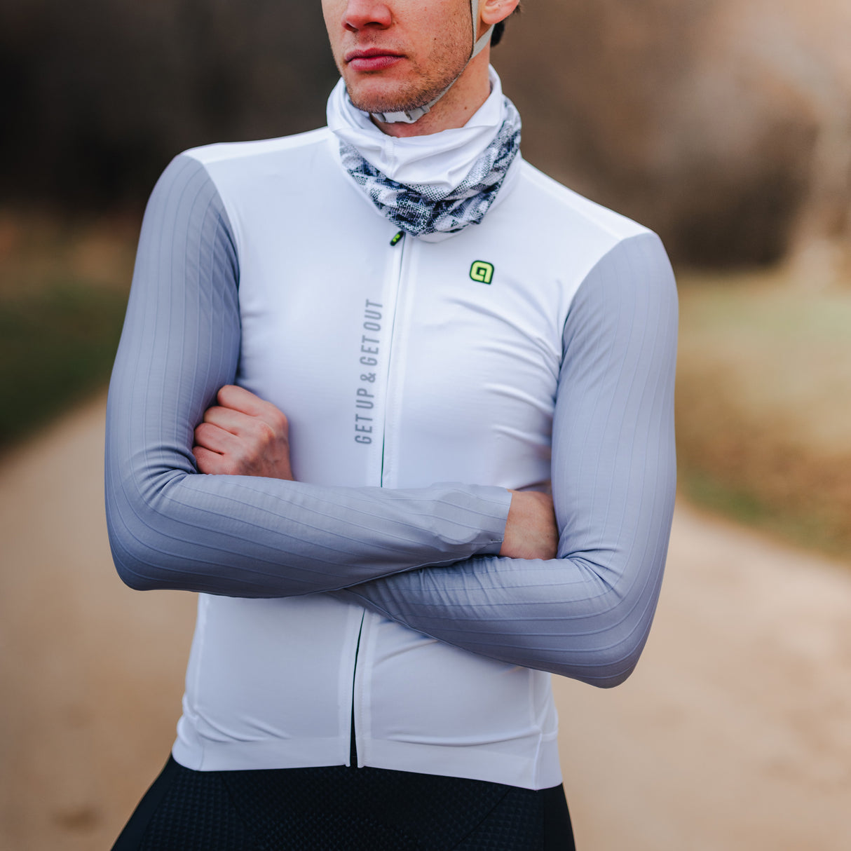 Maglia maniche lunghe Ale PR-E Follow Me - Bianco Ale