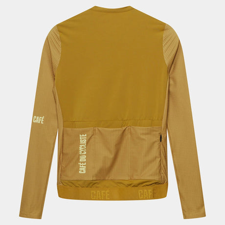 Maglia maniche lunghe Cafe du Cycliste Andrea - Giallo Café du Cycliste