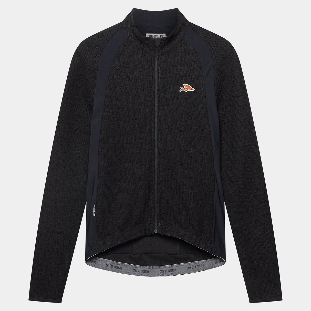 Maglia maniche lunghe Cafe du Cycliste Marguerite - Nero Café du Cycliste