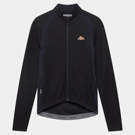 Maglia maniche lunghe Cafe du Cycliste Marguerite - Nero Café du Cycliste