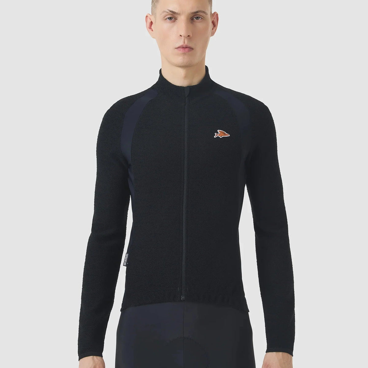 Maglia maniche lunghe Cafe du Cycliste Marguerite - Nero Café du Cycliste