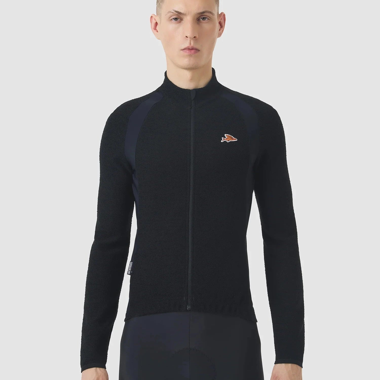 Maglia maniche lunghe Cafe du Cycliste Marguerite - Nero Café du Cycliste