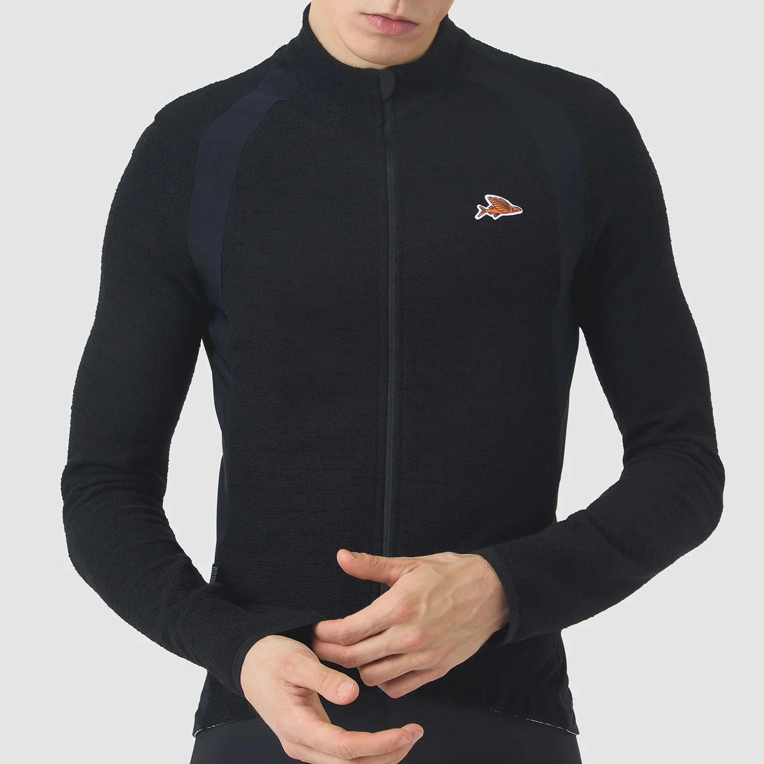 Maglia maniche lunghe Cafe du Cycliste Marguerite - Nero Café du Cycliste