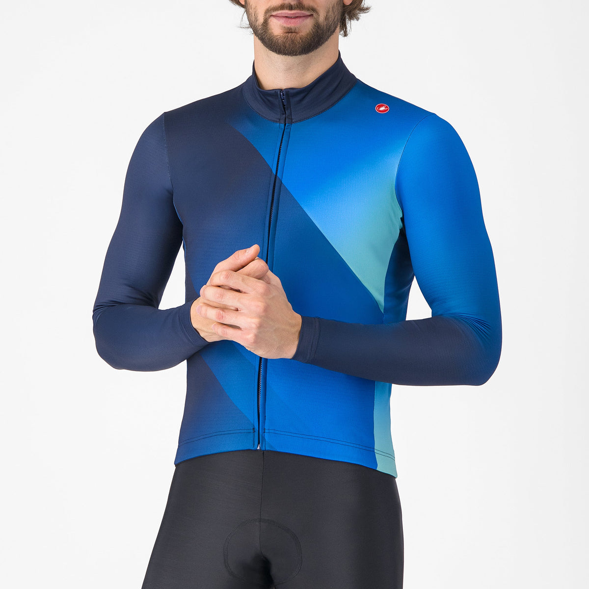 Maglia maniche lunghe Castelli Amplify - Blu Castelli