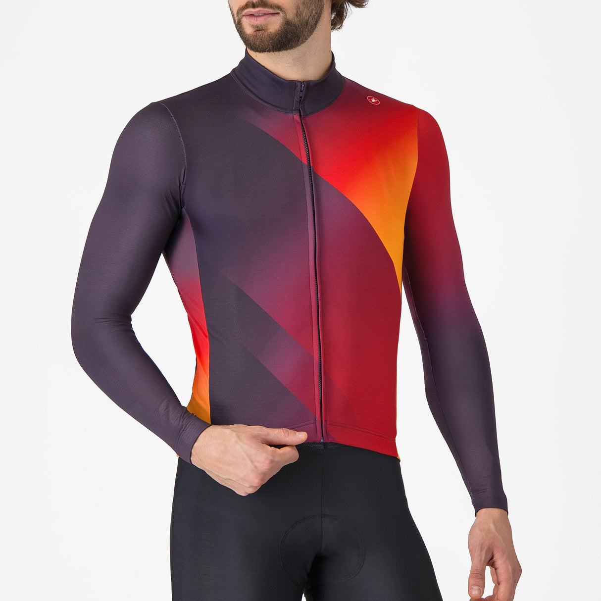Maglia maniche lunghe Castelli Amplify - Rosso Castelli