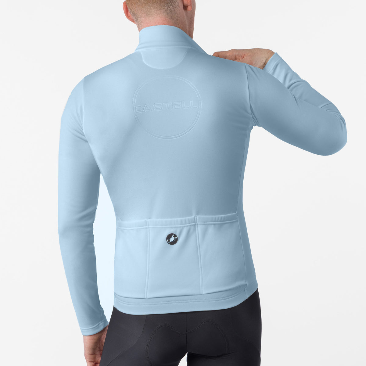 Maglia maniche lunghe Castelli Competizione Thermal - Azzurro Castelli