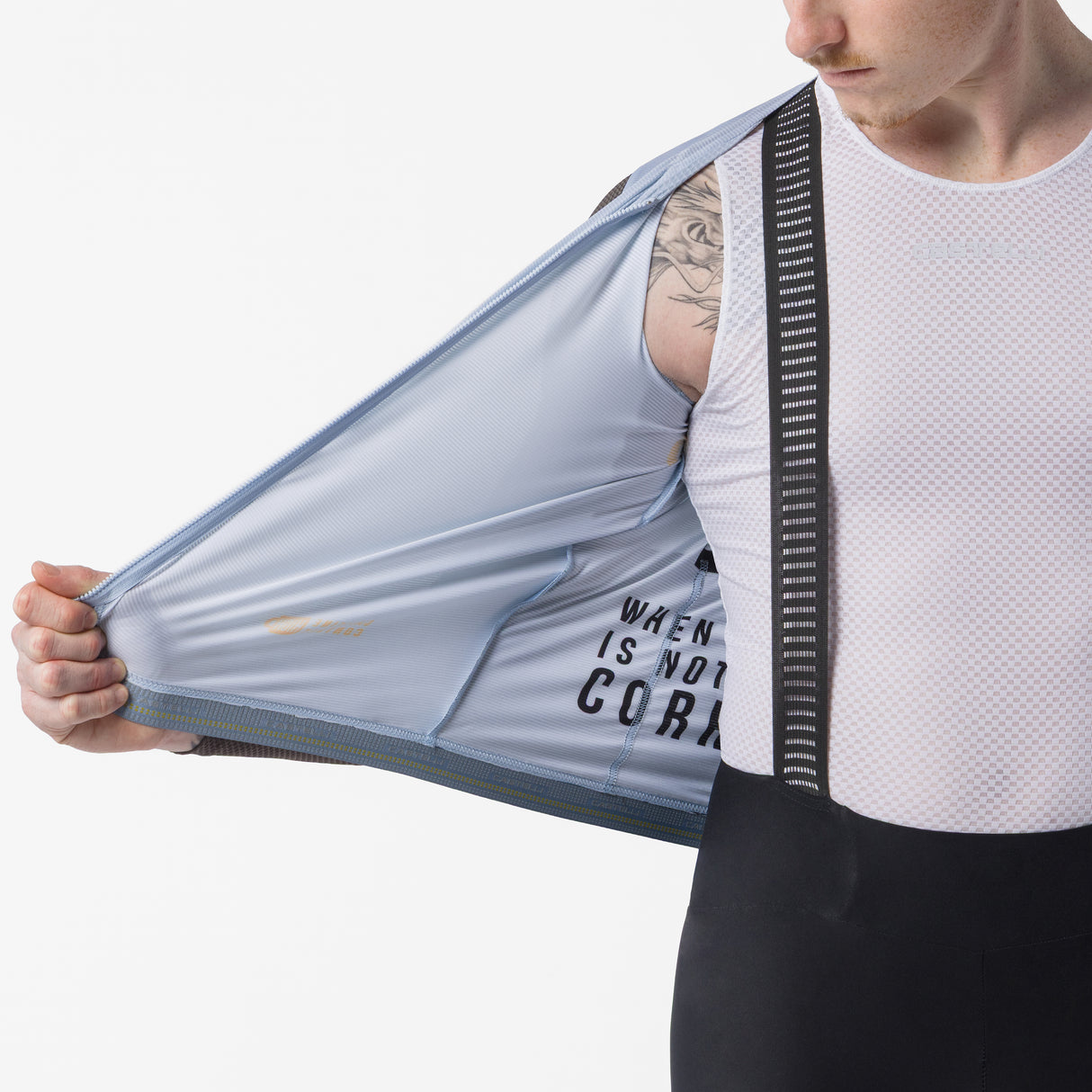 Castelli Corretto long sleeved jersey - Light blue