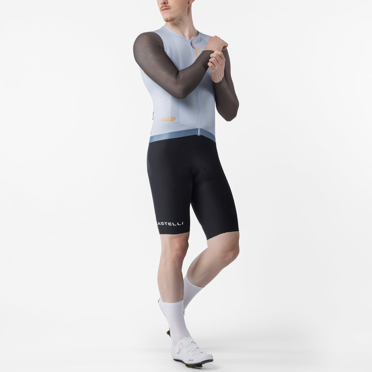 Castelli Corretto long sleeved jersey - Light blue