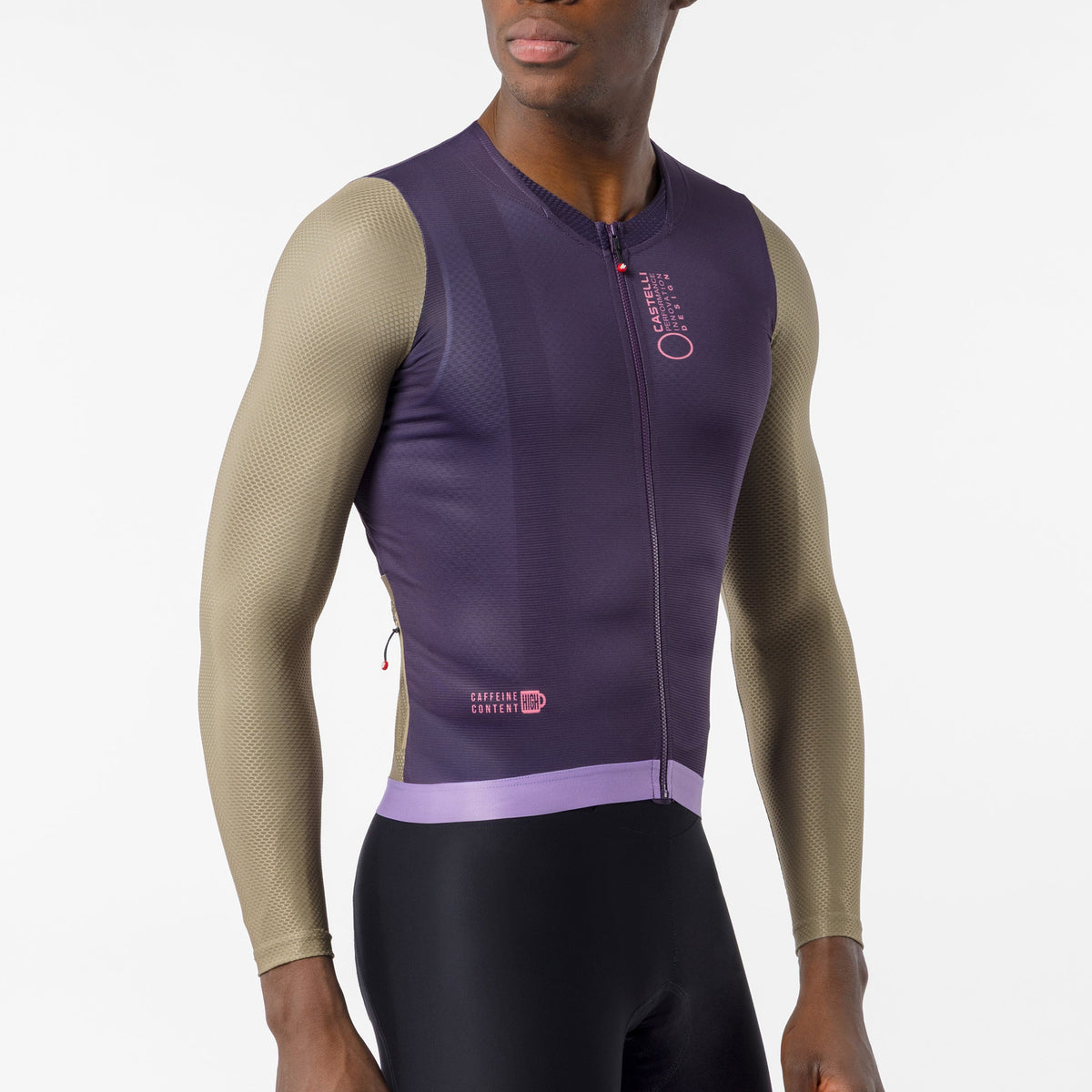 Maillot de manga larga Castelli Corretto - Violeta