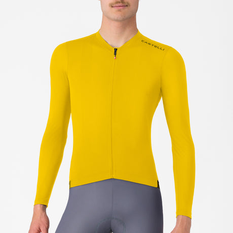 Maglia maniche lunghe Castelli Espresso 2 - Giallo Castelli