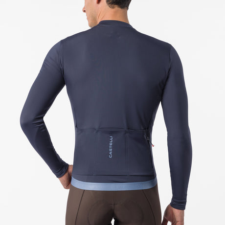 Castelli Espresso Thermal 2 langarmtrikot - Dunkelblau