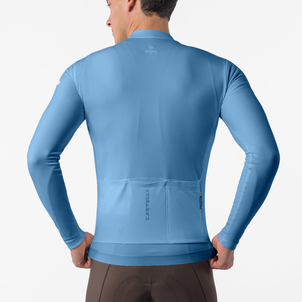 Maillot de manga larga Castelli Espresso Thermal 2 - Azul