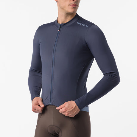 Castelli Espresso Thermal 2 langarmtrikot - Dunkelblau