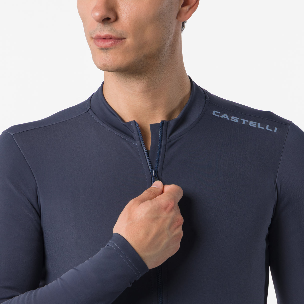 Castelli Espresso Thermal 2 long sleeved jersey - Dark blue