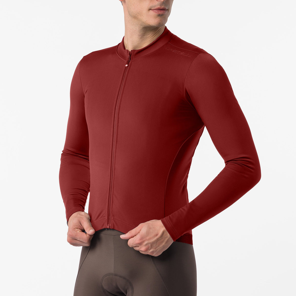 Maglia maniche lunghe Castelli Espresso Thermal 2 - Rosso Castelli