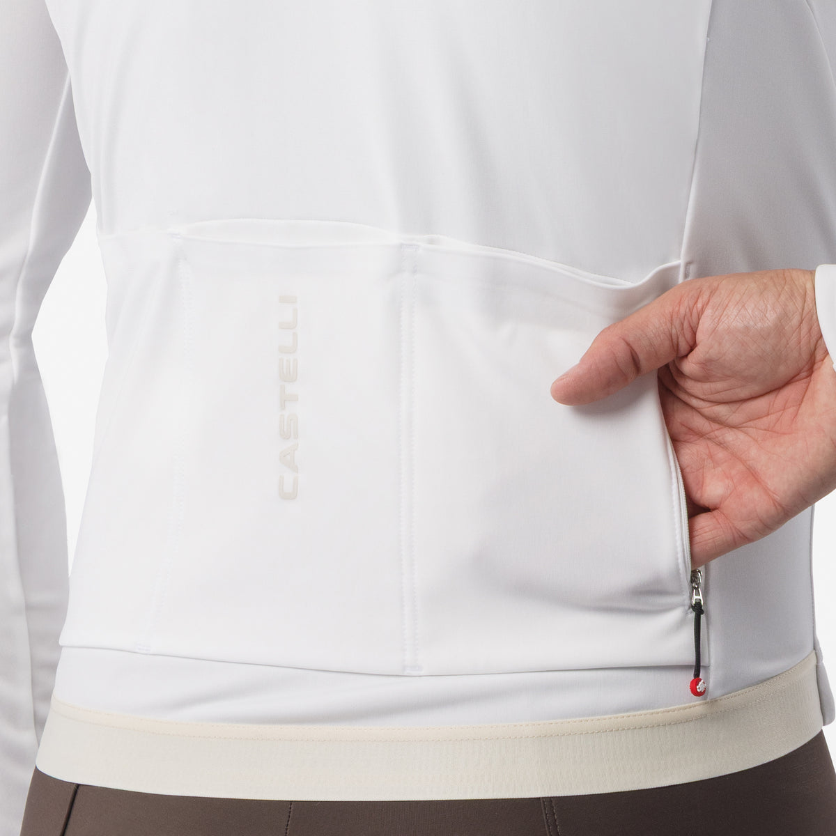 Maglia maniche lunghe Castelli Espresso Thermal 2 - Bianco Castelli