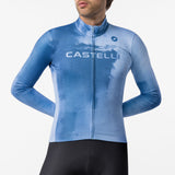 Maillot mangas largas Castelli Nebula Thermal - Azul