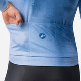 Maillot mangas largas Castelli Nebula Thermal - Azul