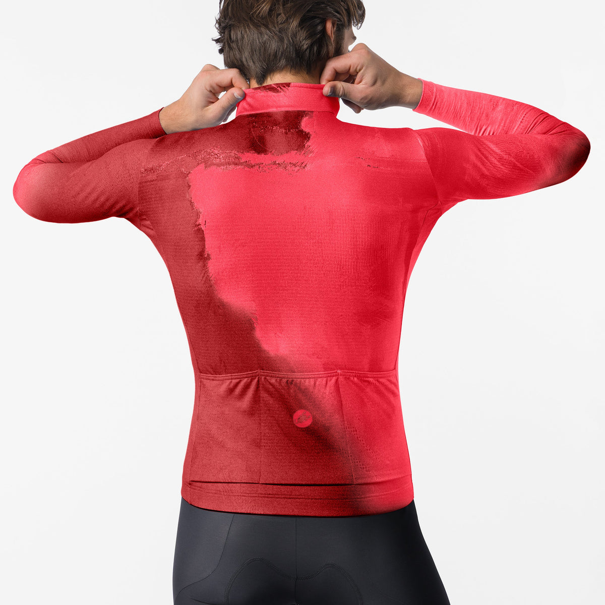 Maillot manches longues Castelli Nebula Thermal - Rouge