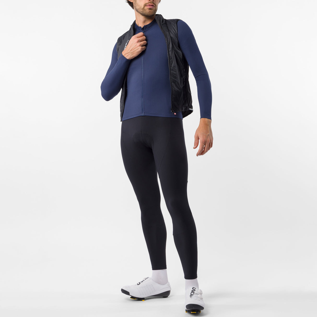 Castelli Thermowoven long sleeves jersey - Blue