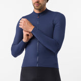 Castelli Thermowoven long sleeves jersey - Blue