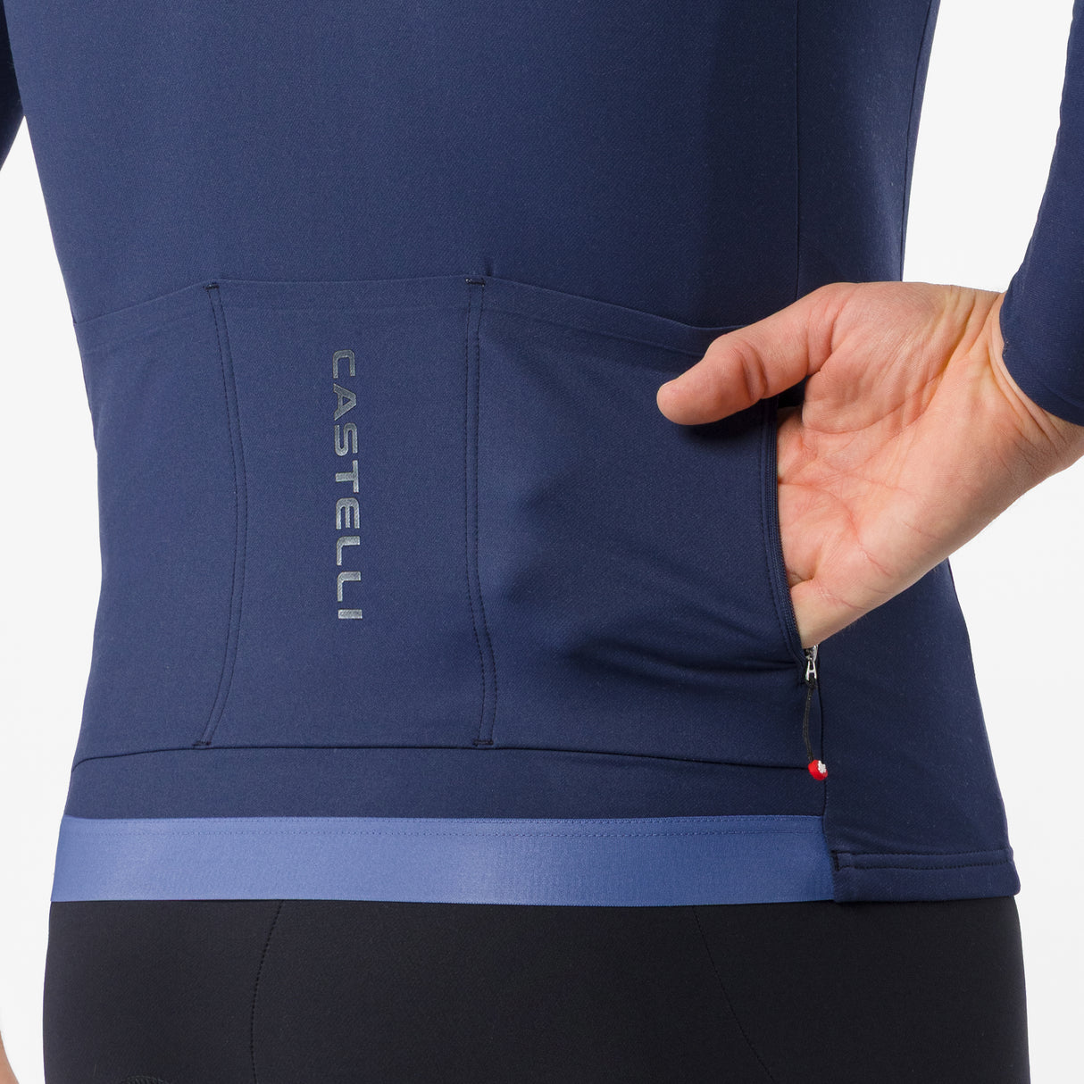 Castelli Thermowoven long sleeves jersey - Blue