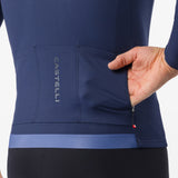 Castelli Thermowoven long sleeves jersey - Blue