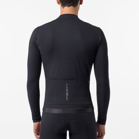 Maillot de manga larga Castelli Thermowoven - Negro