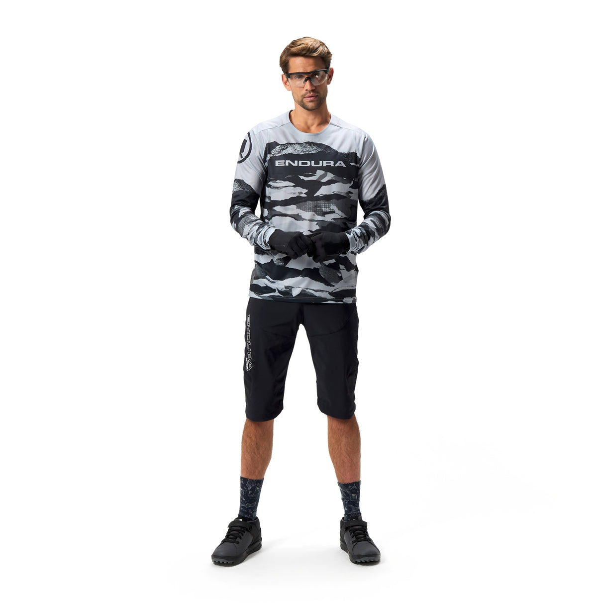 Maglia maniche lunghe Endura Camo Print LTD - Grigio Endura
