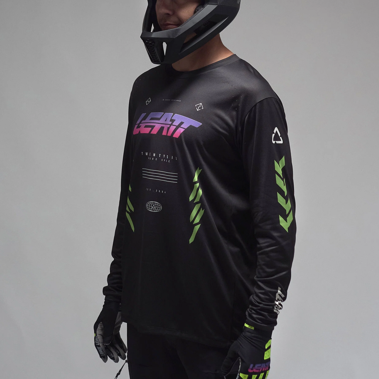 Maillot mangas largas Leatt btt Gravity 4.0 - Negro