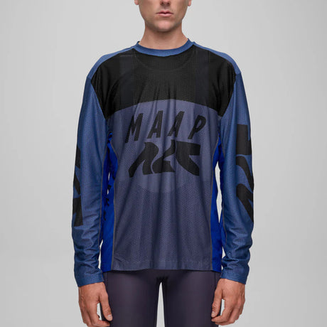 Maglia maniche lunghe Maap Alt Road Air Mesh - Blu Maap