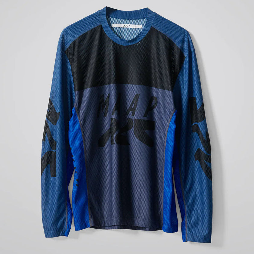 Maglia maniche lunghe Maap Alt Road Air Mesh - Blu Maap