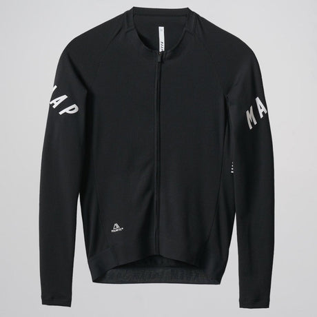Maillot mangas largas Maap Apex Aeon - Negro blanco