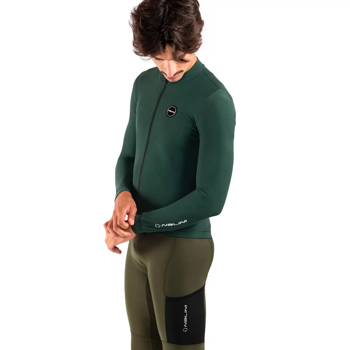 Maillot manches longues Nalini New Soft Wrap J1 - Pine Green