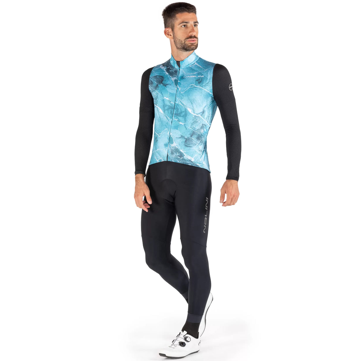 Maglia maniche lunghe Nalini Warm Mesh - Azzurro Nalini
