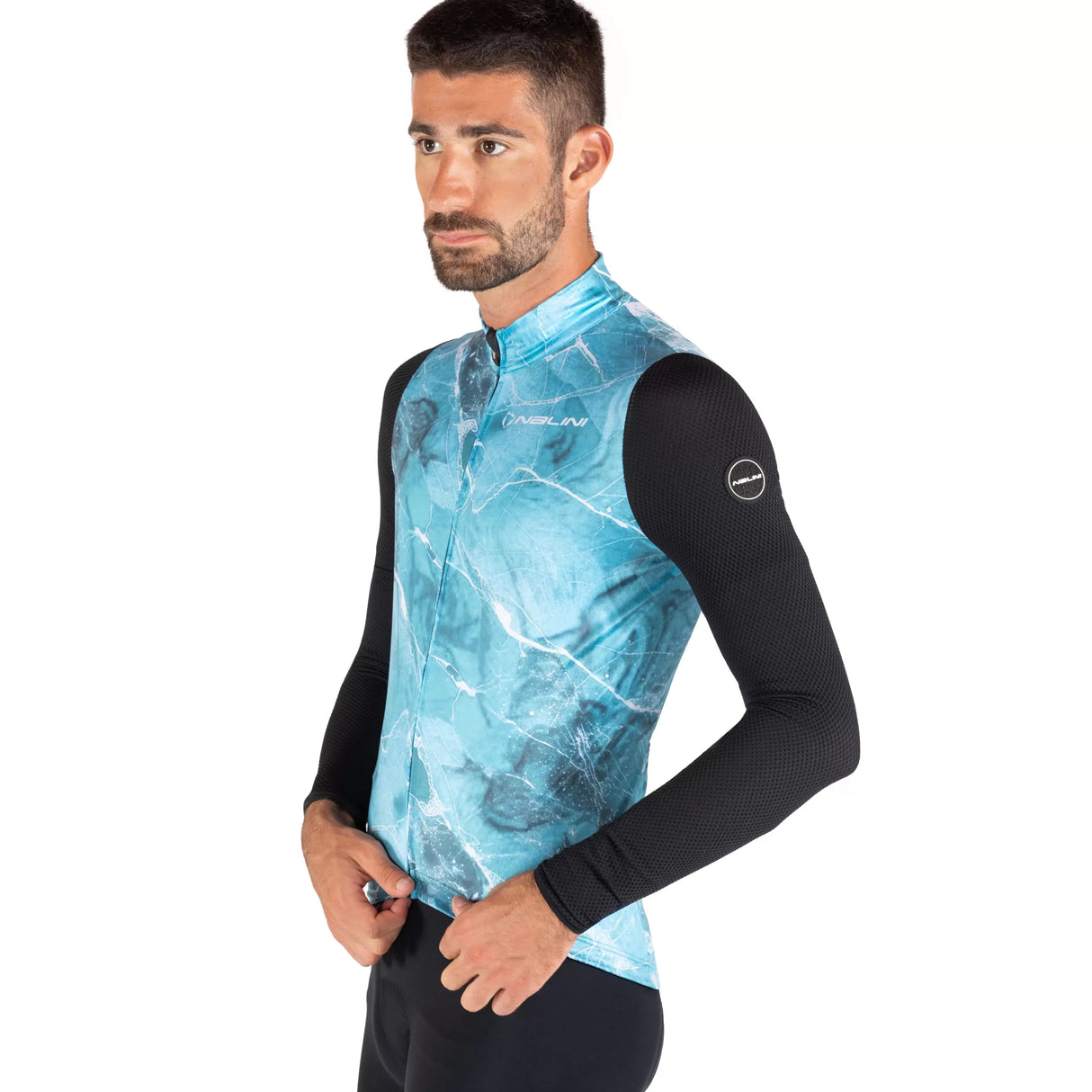 Maglia maniche lunghe Nalini Warm Mesh - Azzurro Nalini