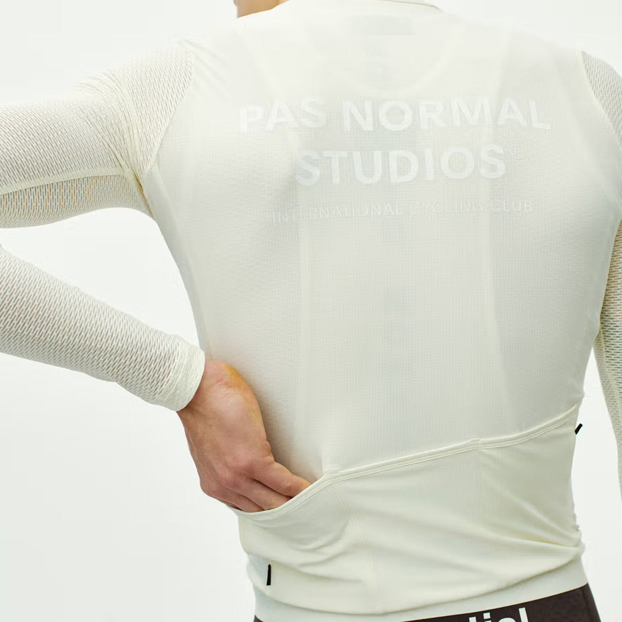 Maglia maniche lunghe Pas Normal Studios Essential Light - Bianco Pas Normal Studios