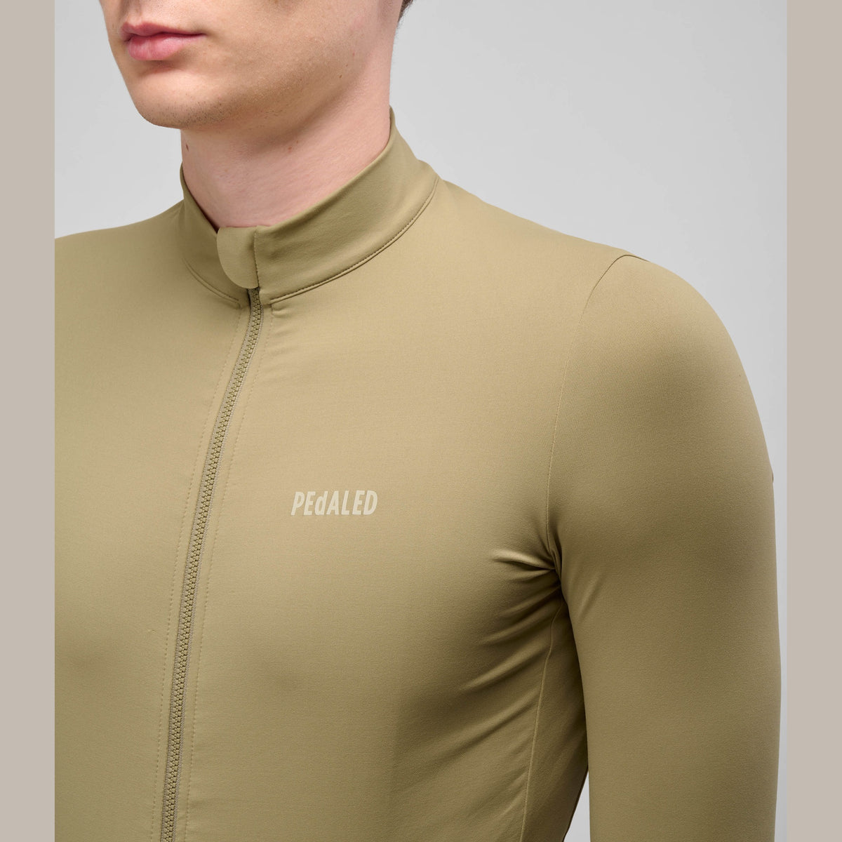 Maglia maniche lunghe Pedaled Element - Kaki PEdALED